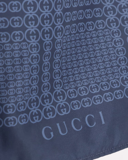Nylon swim trunks with all-over Gucci Incrocio print