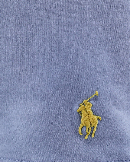 Nylon swim trunks with embroidered logo