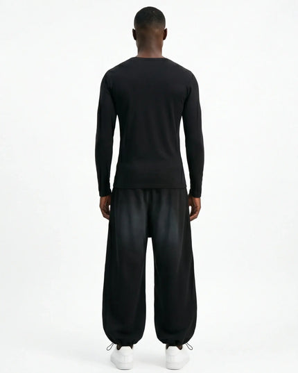 MaisonGrozavu – Elevated Obsidian Trousers | Black & Gray