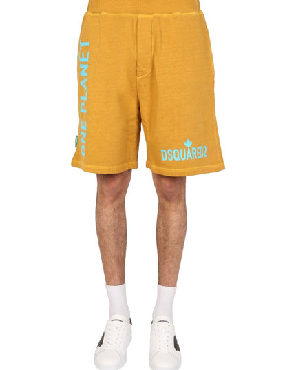 "ONE LIFE ONE PLANET" BERMUDA SHORTS