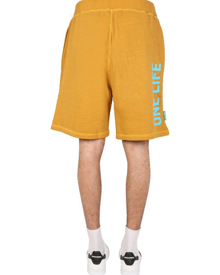"ONE LIFE ONE PLANET" BERMUDA SHORTS