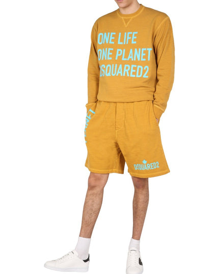 "ONE LIFE ONE PLANET" BERMUDA SHORTS
