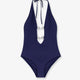 One-piece swimsuit with Horsebit details