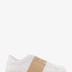 Open leather sneakers