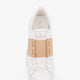 Open leather sneakers