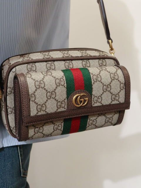 Ophidia GG fabric crossbody bag