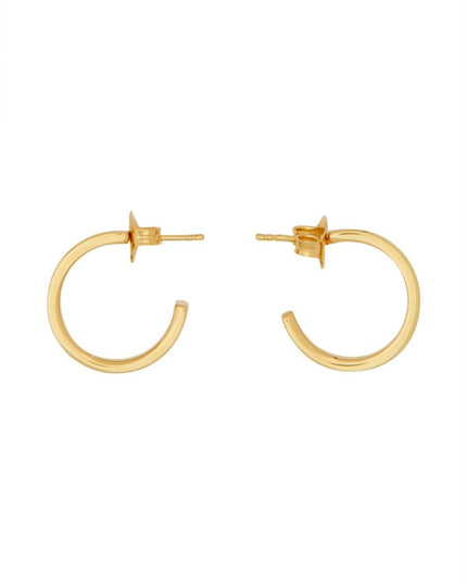 ORECCHINI A CERCHIO CON LOGO "NUMERIC MINIMAL SIGNATURE"