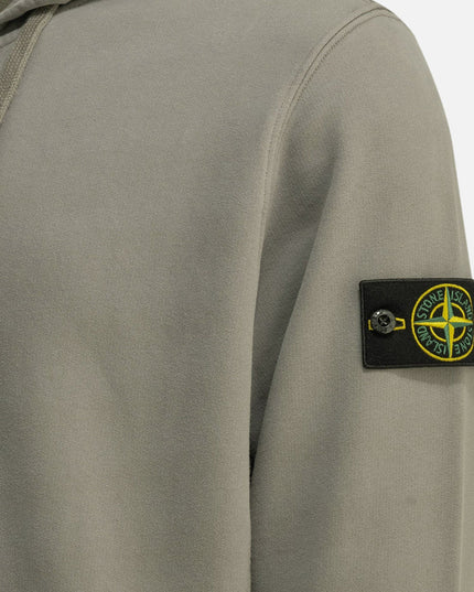 Stone Island | Kapuzen-Sweatjacke mit Logo-Patch | Militärgrün | Herren