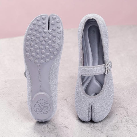 Orientalische Split-Toe Mary Jane Ballerinas – MALOVE MZ