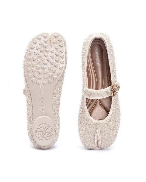Orientalische Split-Toe Mary Jane Ballerinas – MALOVE MZ