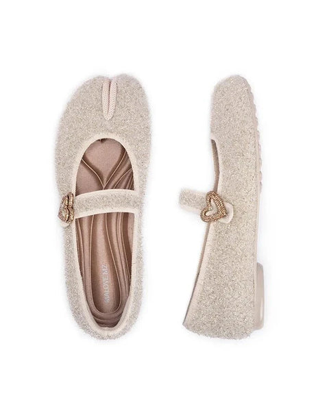 Orientalische Split-Toe Mary Jane Ballerinas – MALOVE MZ