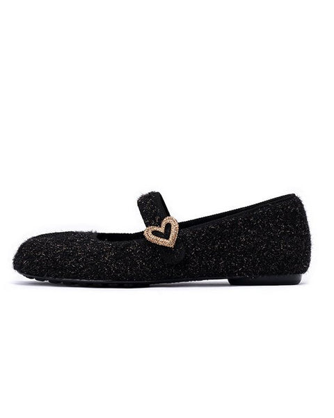Oriental Split Toe Mary Jane Flat Shoes-0