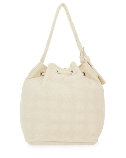 OVERSIZED "T MONOGRAM" BUCKET BAG