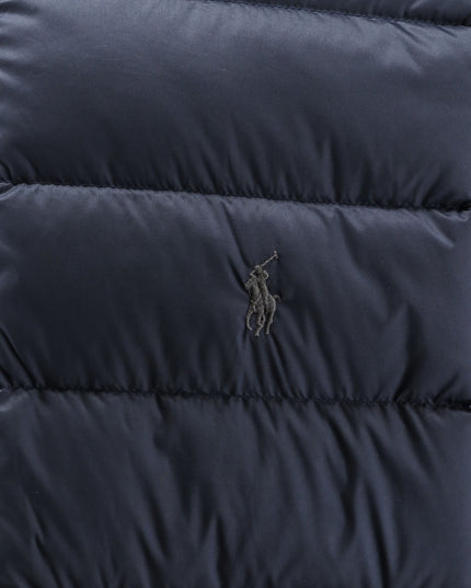 Packable recycled material down jacket