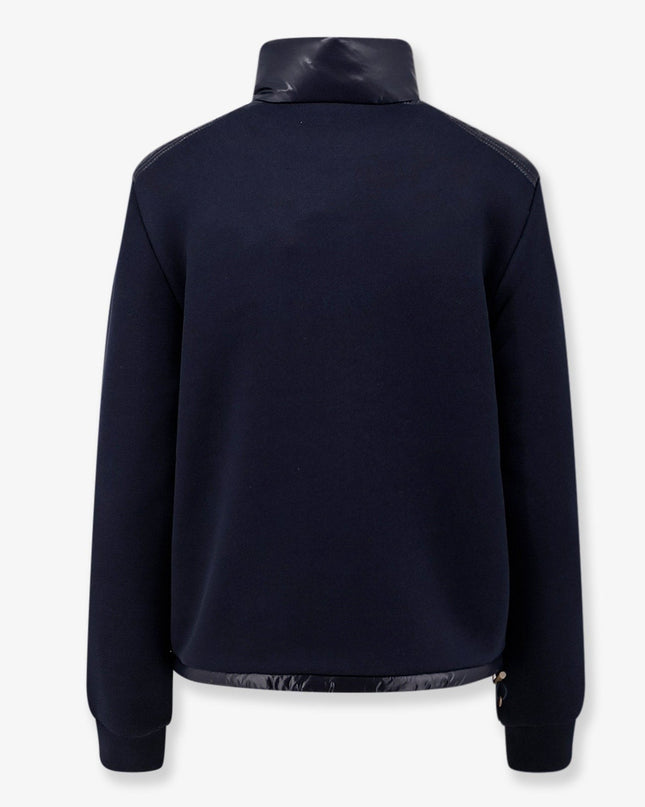 Moncler | Padded Jacket mit Stoffdetails | Blue | Damen