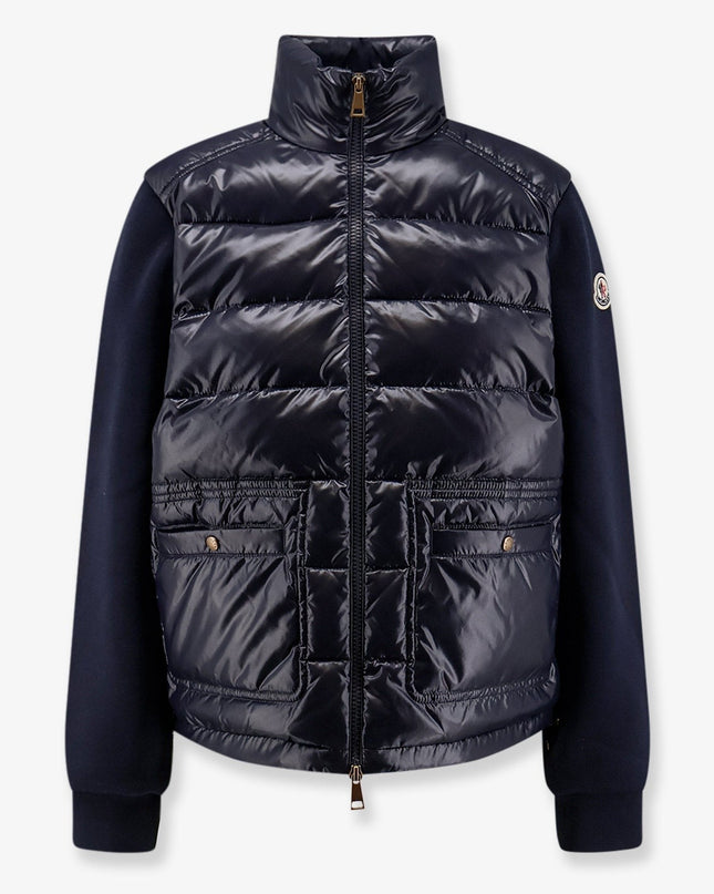 Moncler | Padded Jacket mit Stoffdetails | Blue | Damen