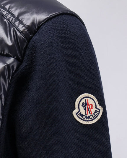 Padded jacket with fabric details
