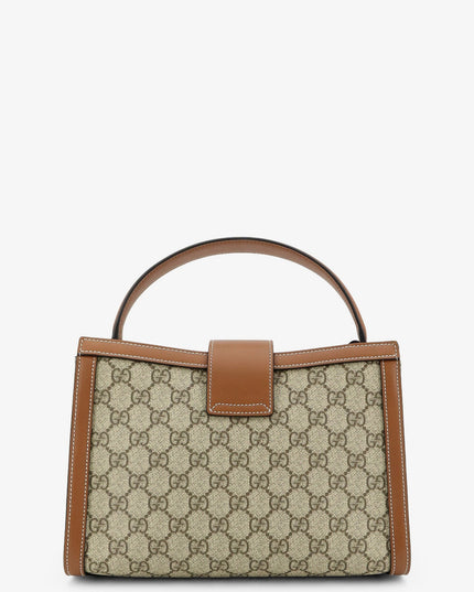 Padlock handbag with shoulder strap