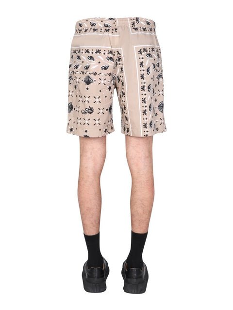 PAISLEY PATTERN BERMUDA