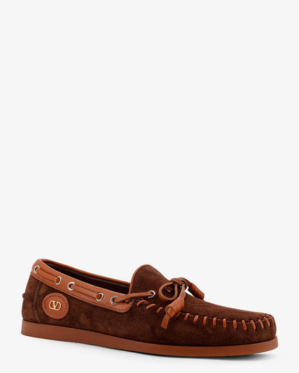 Palm Avenue leather and suede boat shoe