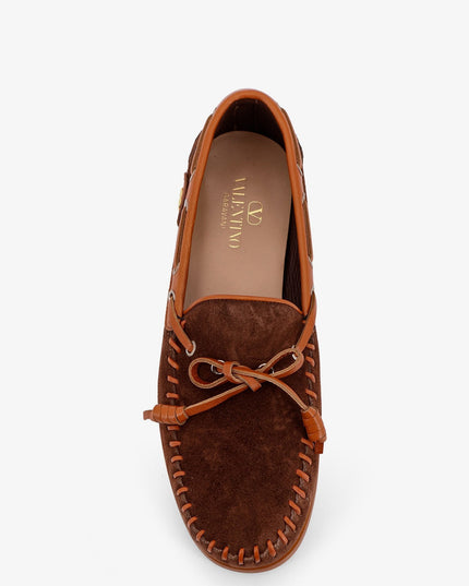 Palm Avenue leather and suede boat shoe