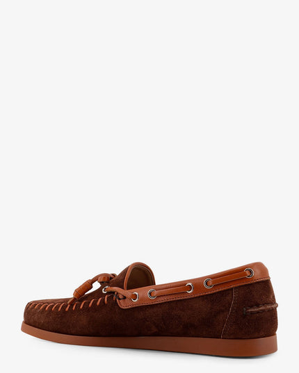 Palm Avenue leather and suede boat shoe