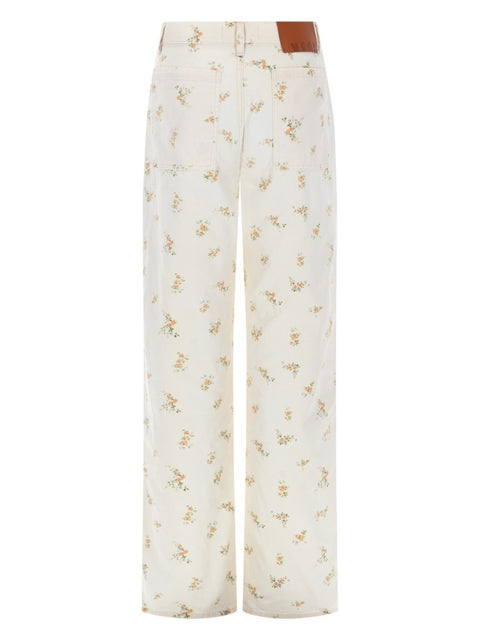 PANTALONE CON MOTIVO FLOREALE