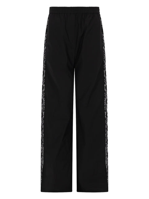 PANTALONE DRITTO CON DETTAGLI IN PIZZO
