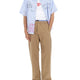 PANTALONE IN COTONE CON DOPPIO ELASTICO