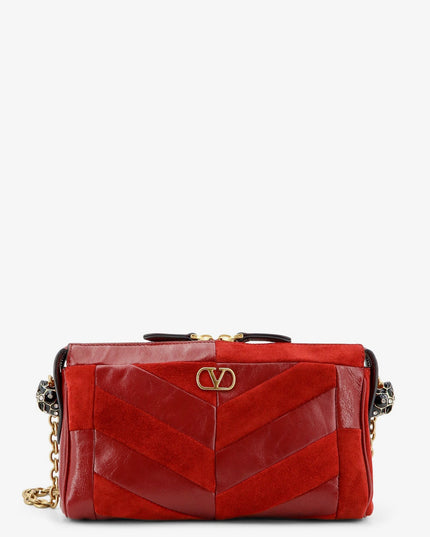 Panthea suede and leather crossbody bag