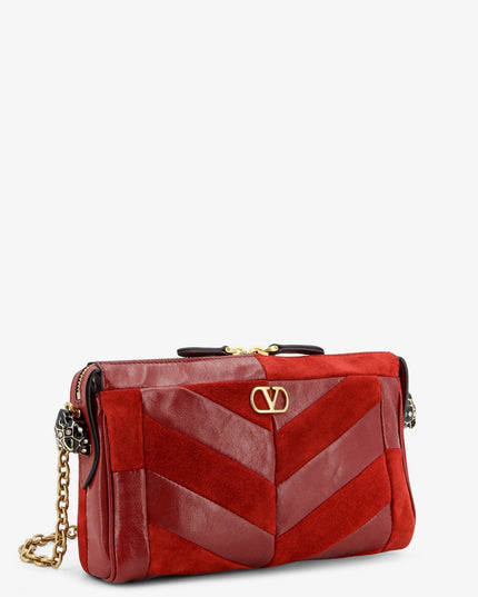 Panthea suede and leather crossbody bag