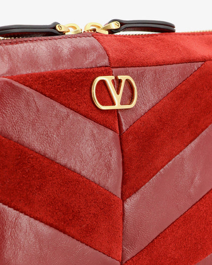 Panthea suede and leather crossbody bag