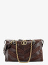 Panthea suede and leather shoulder bag
