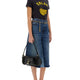 PATCHWORK DENIM BERMUDA SHORTS