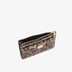 Patent leather card holder with animal print