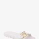 Patent synthetic leather Buckle Slide