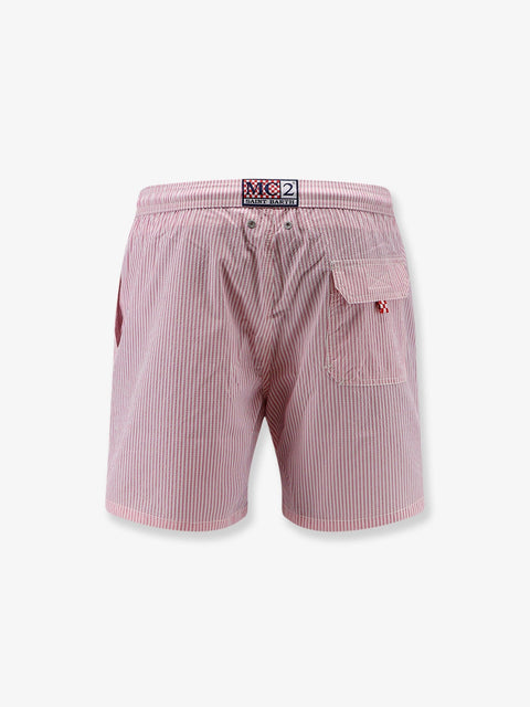 Patmos swim trunks with striped motif