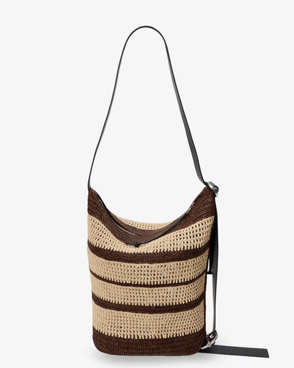 Paula's Ibiza Raffia Bucket Bag