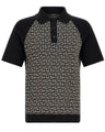 Balmain | PB Monogram Jacquard-Polo | Weiss/Schwarz | Herren