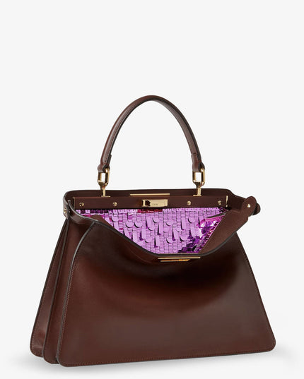 Peekaboo ISeeU Medium leather handbag