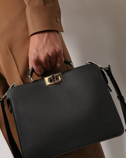 Peekaboo ISeeU Small leather crossbody bag