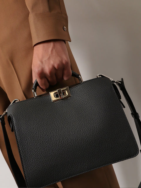 Peekaboo ISeeU Small leather crossbody bag