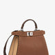 Peekaboo IseeU Small leather shoulder bag with Selleria macro stitching