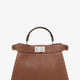 Peekaboo IseeU Small leather shoulder bag with Selleria macro stitching