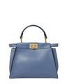Fendi | Peekaboo Mini Lederhandtasche | Blau