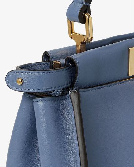 Fendi | Peekaboo Mini Lederhandtasche | Blau