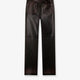 Peg leather trousers