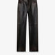 Peg leather trousers