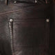 Peg leather trousers