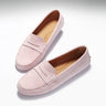 Hugs & Co. Penny Driving Loafers – Ice Pink Wildleder
